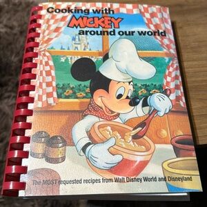 Cooking with Mickey around our world cookbook 1987